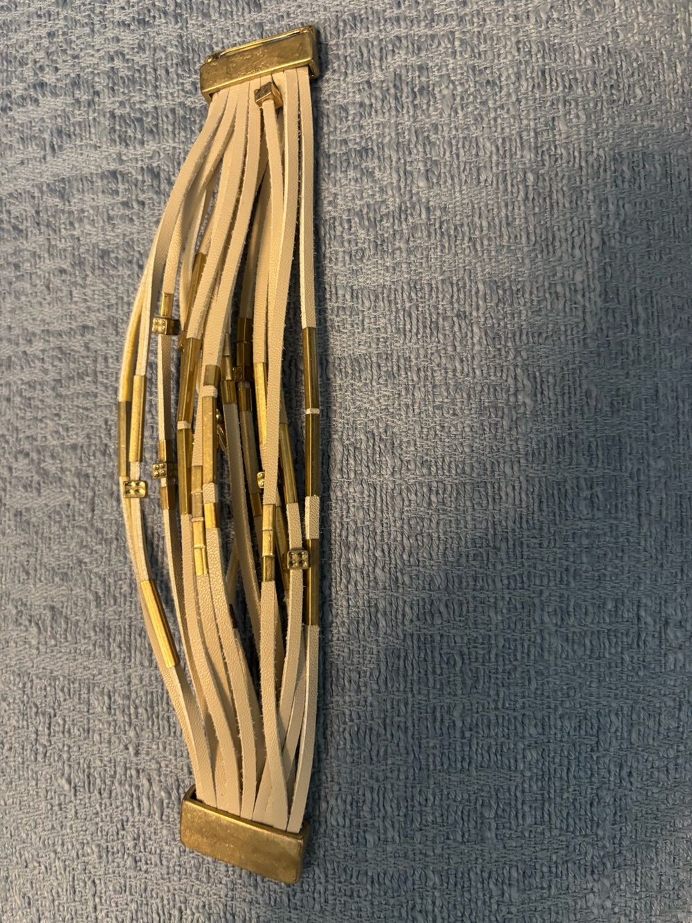 Multistrand Cream and Gold Women's Bracelet